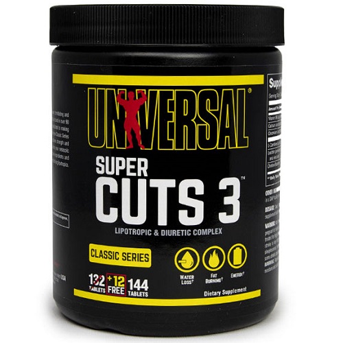 Universal Nutrition Super Cuts 3, 130 Tablets + 12 FREE